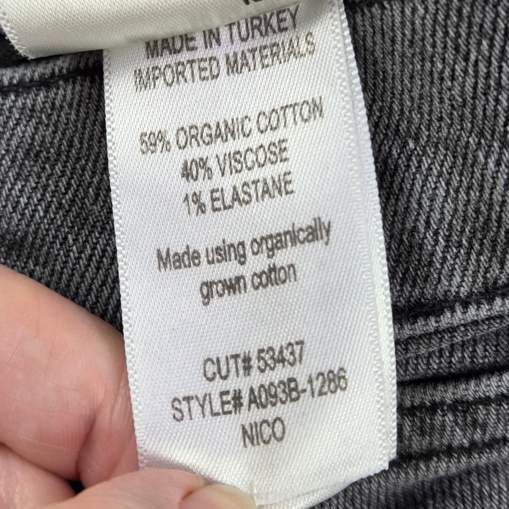 AGOLDE Nico High Rise Jeans Women's 28 Gray Straight Leg Button Fly - Picture 4 of 10